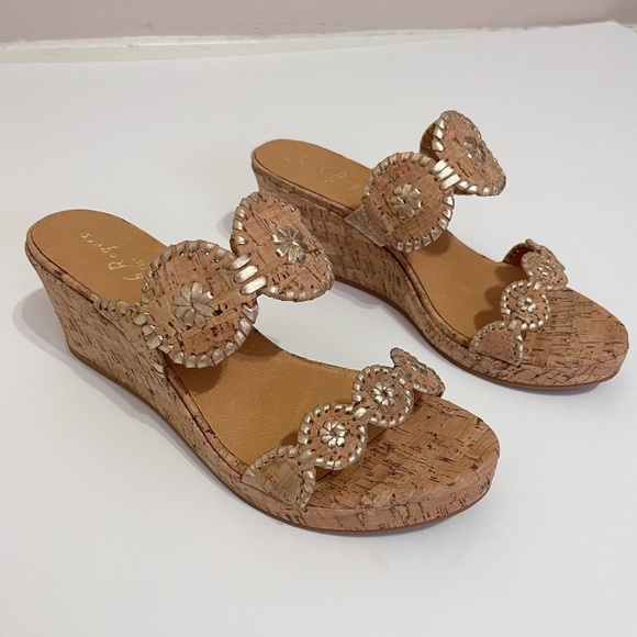 Jack Rogers Shoes - Jack Rogers Cork Wedge Sandals